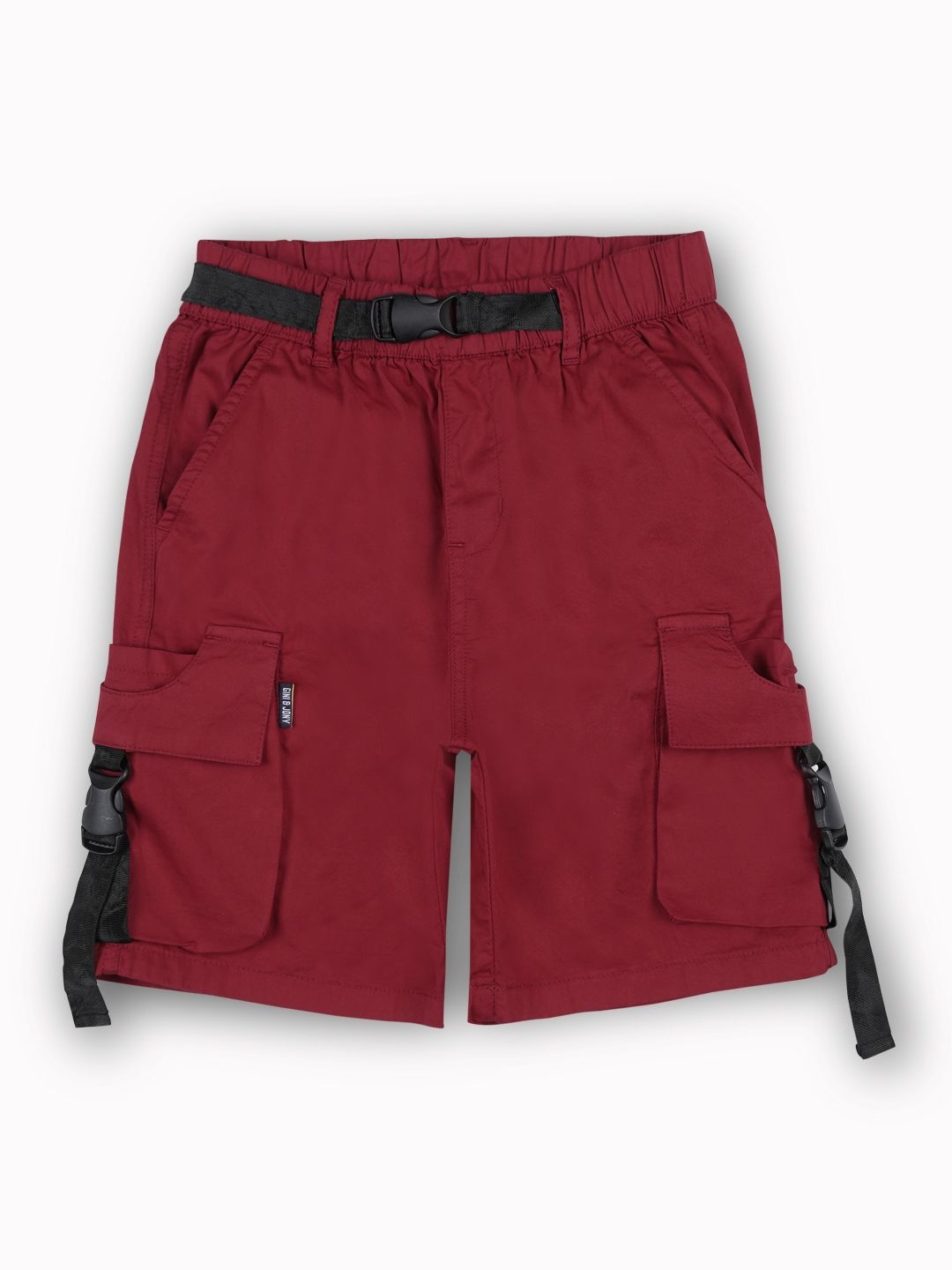 

Gini and Jony Boys Cotton Regular Fit Cargo Shorts, Red