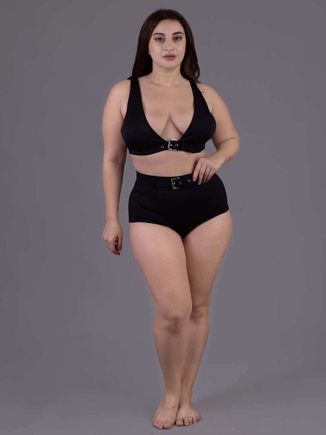 

Keepfit Women Padded Sleeveless Swim Set, Black