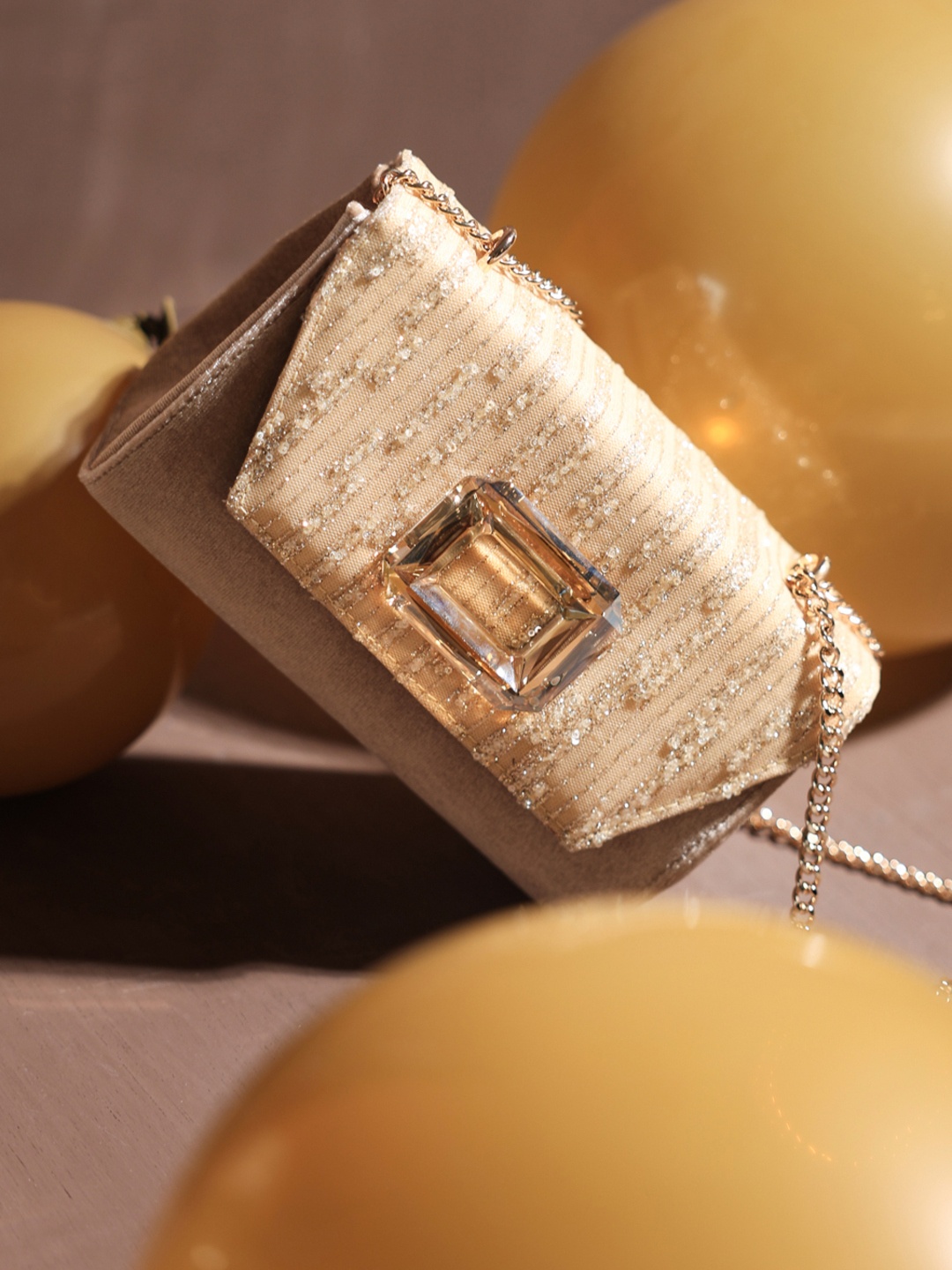 

Inc 5 Women Embellished Crossbody Sling Bag, Gold
