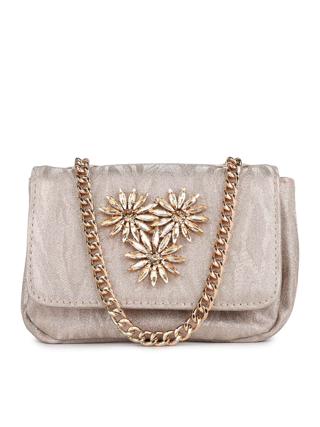 

Inc 5 Women Embellished Crossbody Sling Bag, Rose gold