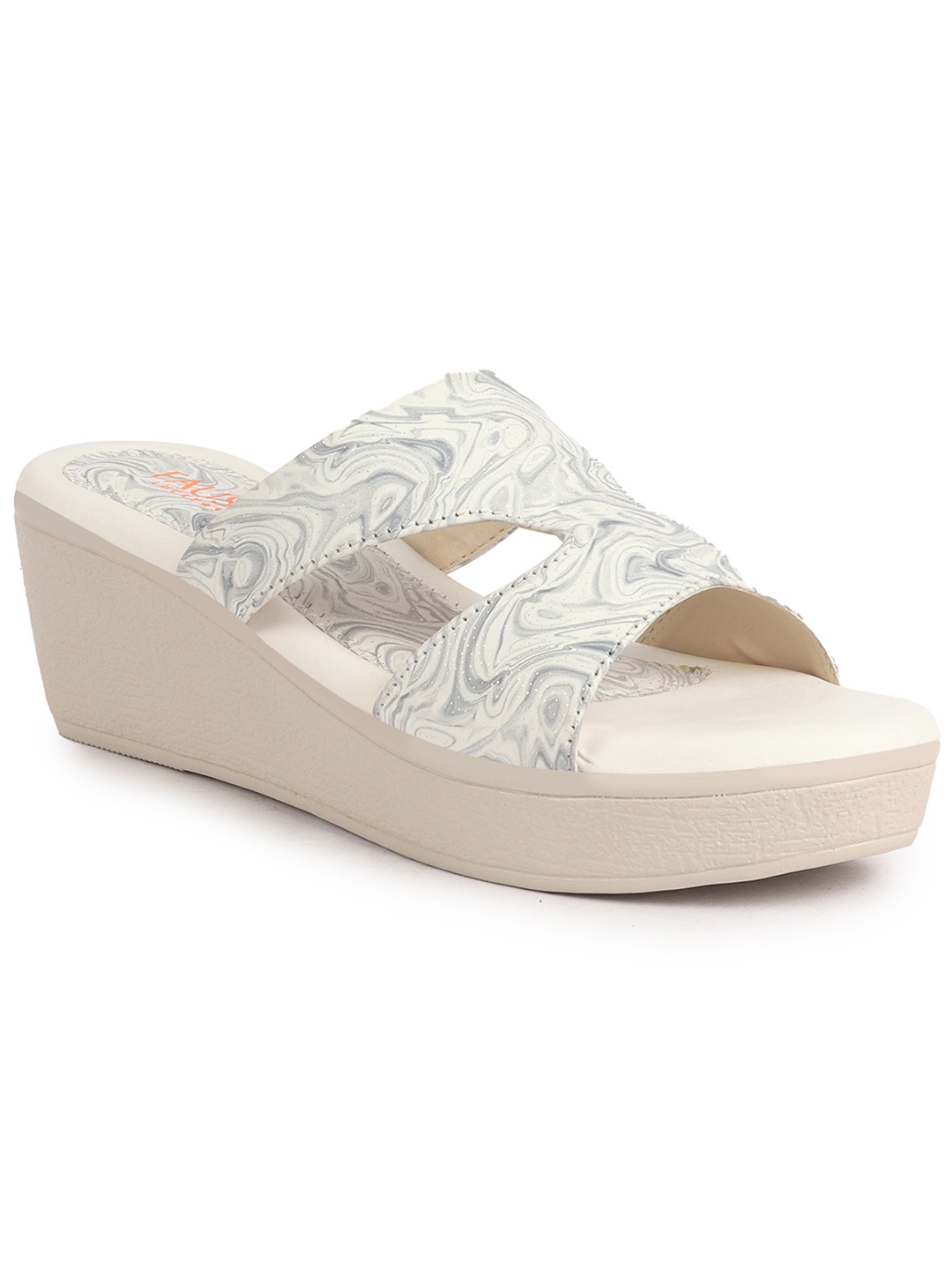 

FAUSTO Women Printed Wedge Sandals, Grey