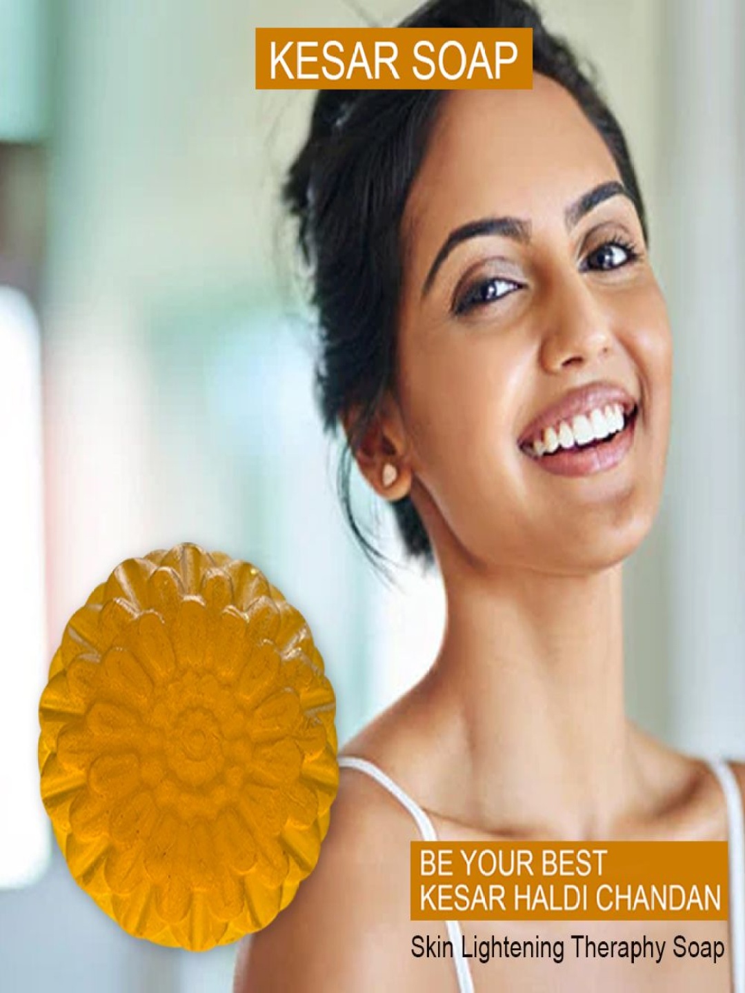 

GROOVY Walnut Wonder Kesar Bath Bar - 100 g, Yellow