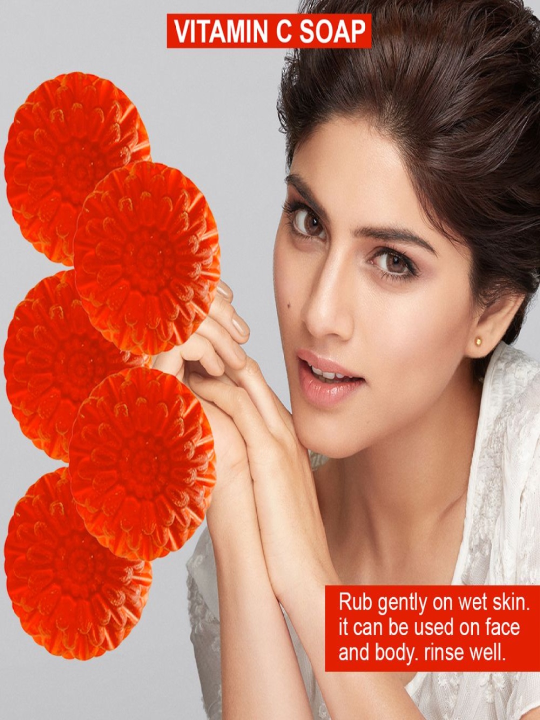 

GROOVY Set Of 5 Garlic Glow Vitamin C Bathing Bar - 100 g Each, Orange