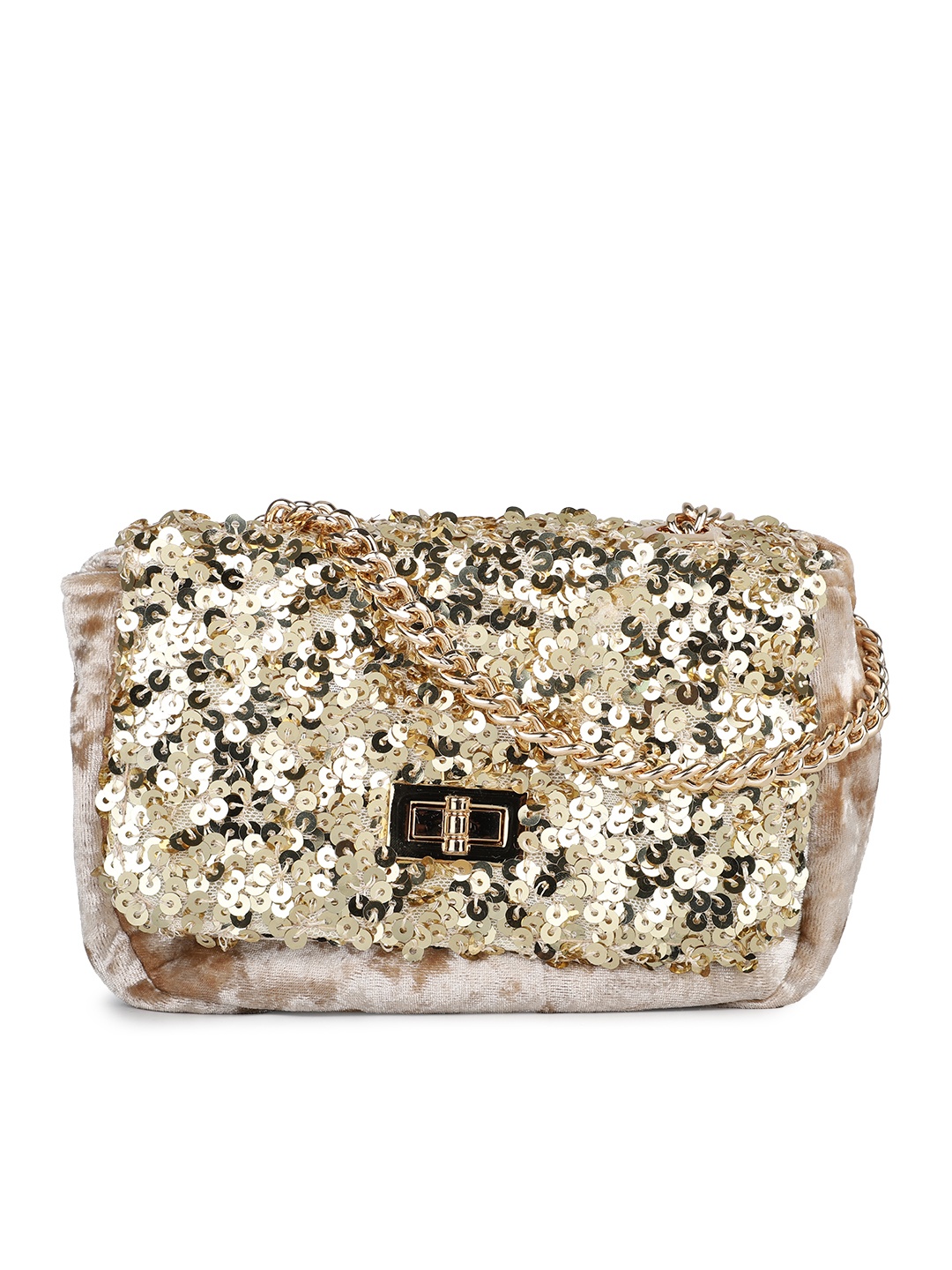 

Inc 5 Women Embellished Crossbody Sling Bag, Gold