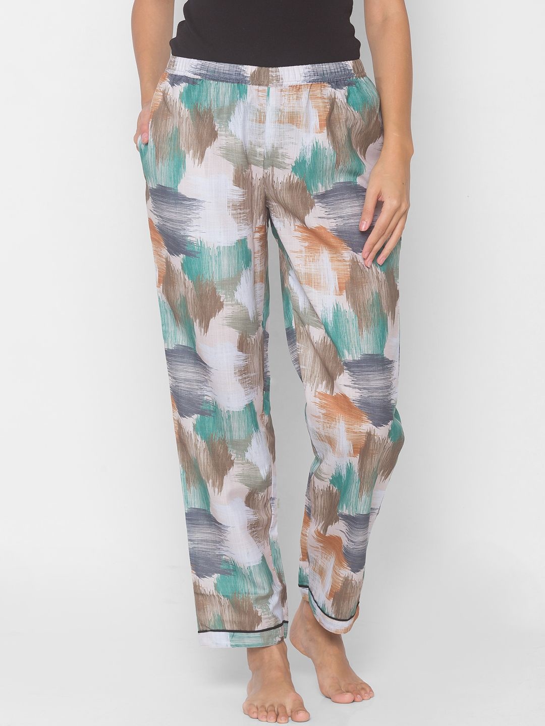 

NOIRA Women Pack Of 2 Printed Lounge Pants, Pink