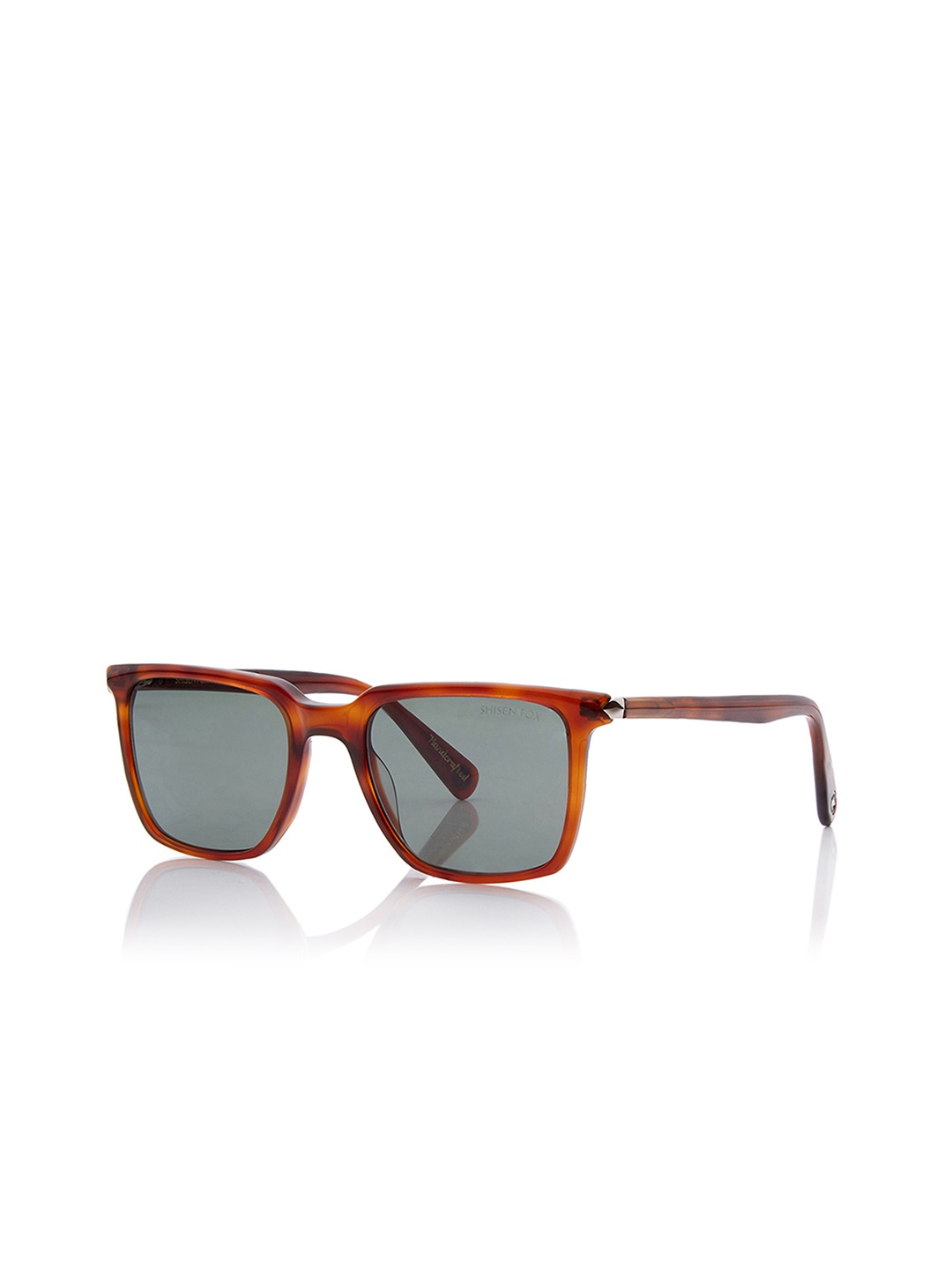 

Shisen Fox Unisex Wayfarer Sunglasses with UV Protected Lens SG036, Green