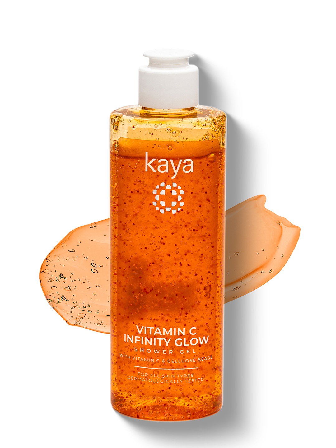 

Kaya Vitamin C Infinity Glow Shower Gel with Cellulose Beads - 240 ml, Orange