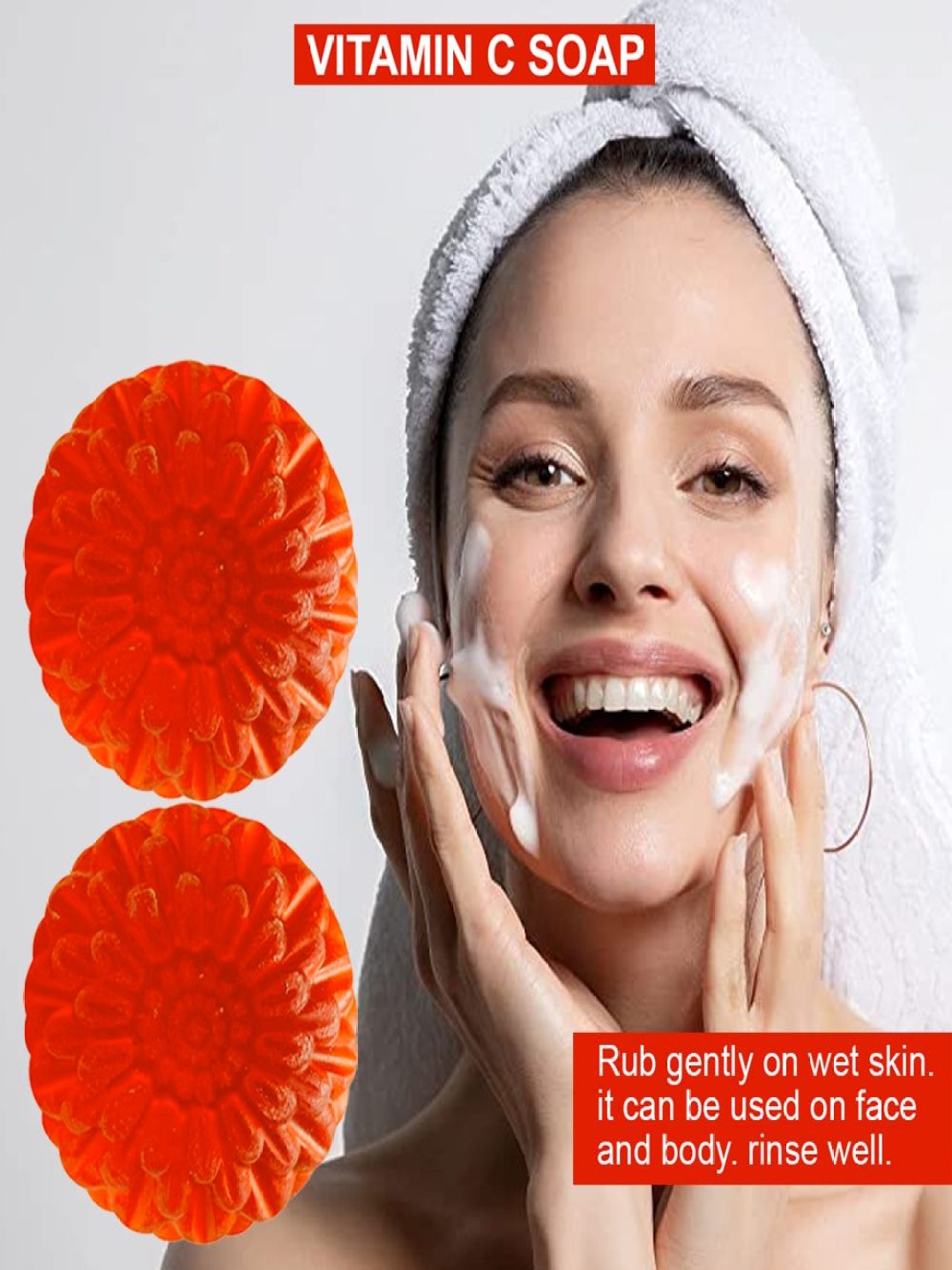 

GROOVY Set Of 2 Blackberry Boost Vitamin C Bathing Soap - 100 g Each, Red