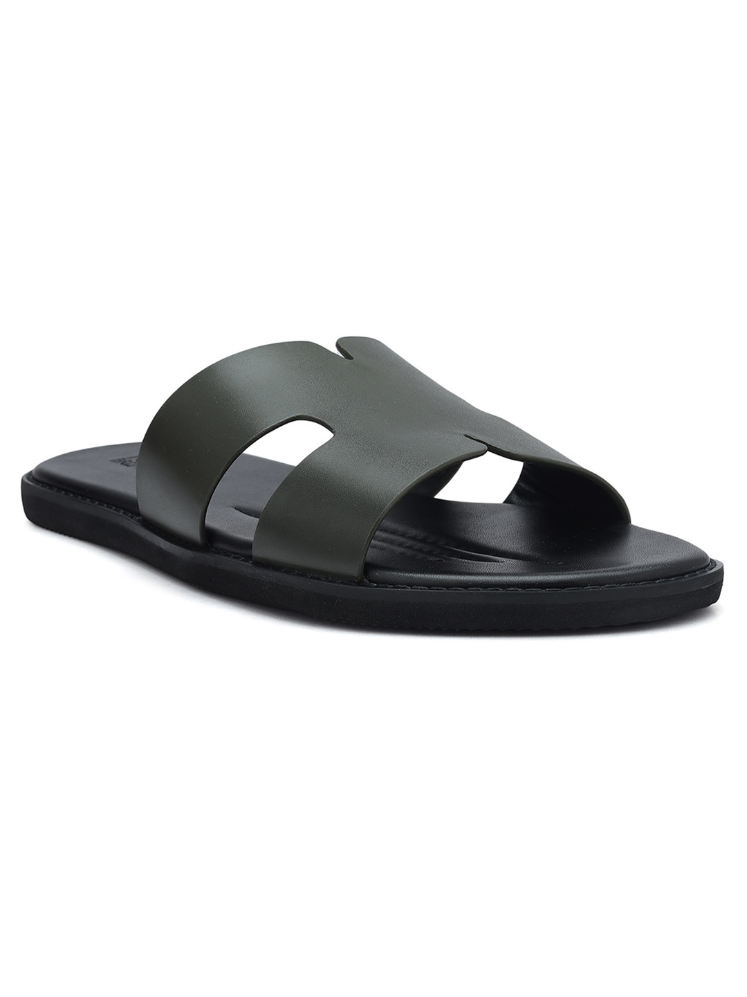 

ROSSO BRUNELLO Men Leather Comfort Sandals, Green