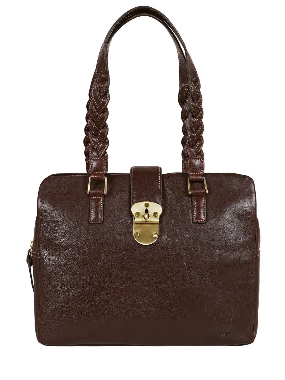 

Hidesign Leather Structured Shoulder Bag, Brown