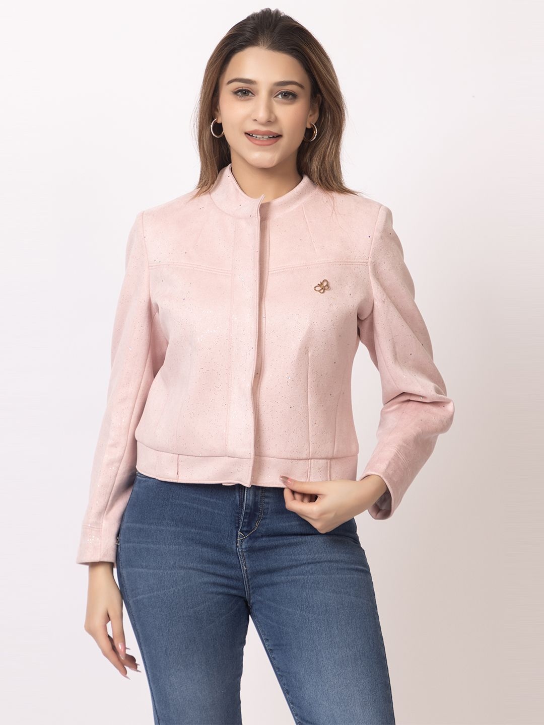 

GFO Single-Breasted Winter Overcoats, Pink