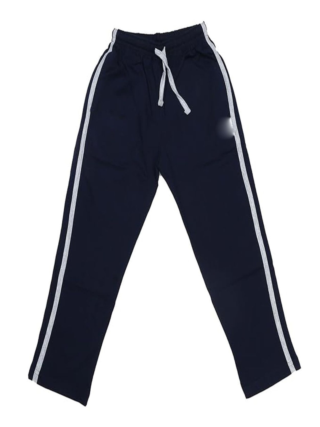 

FRENCH KLEIDER Boys Striped Relaxed-Fit Pure Cotton Track Pants, Navy blue
