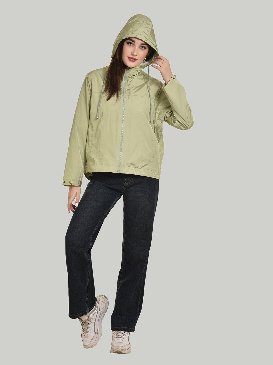 

The Roadster Lifestyle Co Windcheater Tailored Jacket, Green