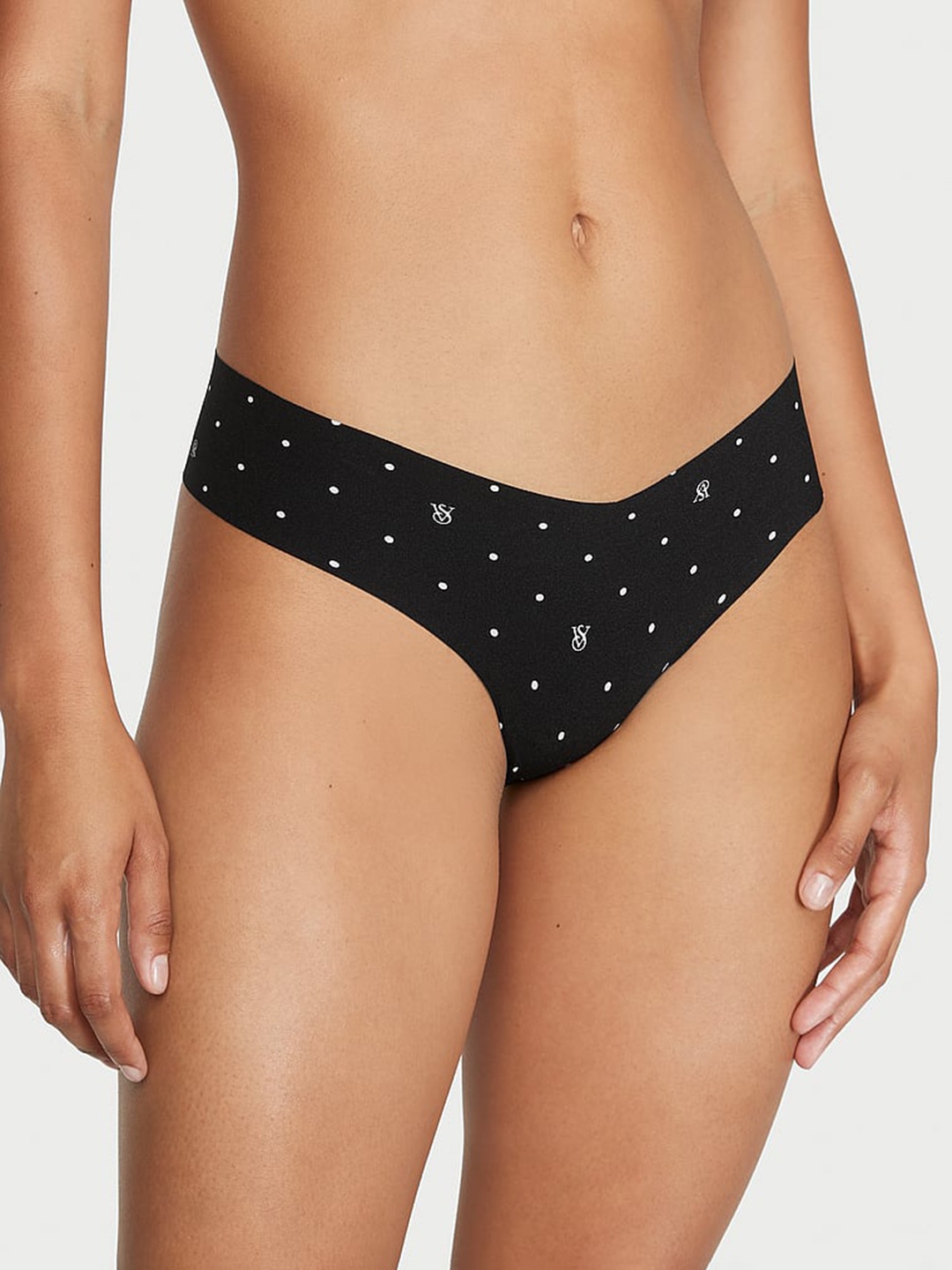 

Victoria's Secret Women Low Rise No-Show Bikini Briefs, Black