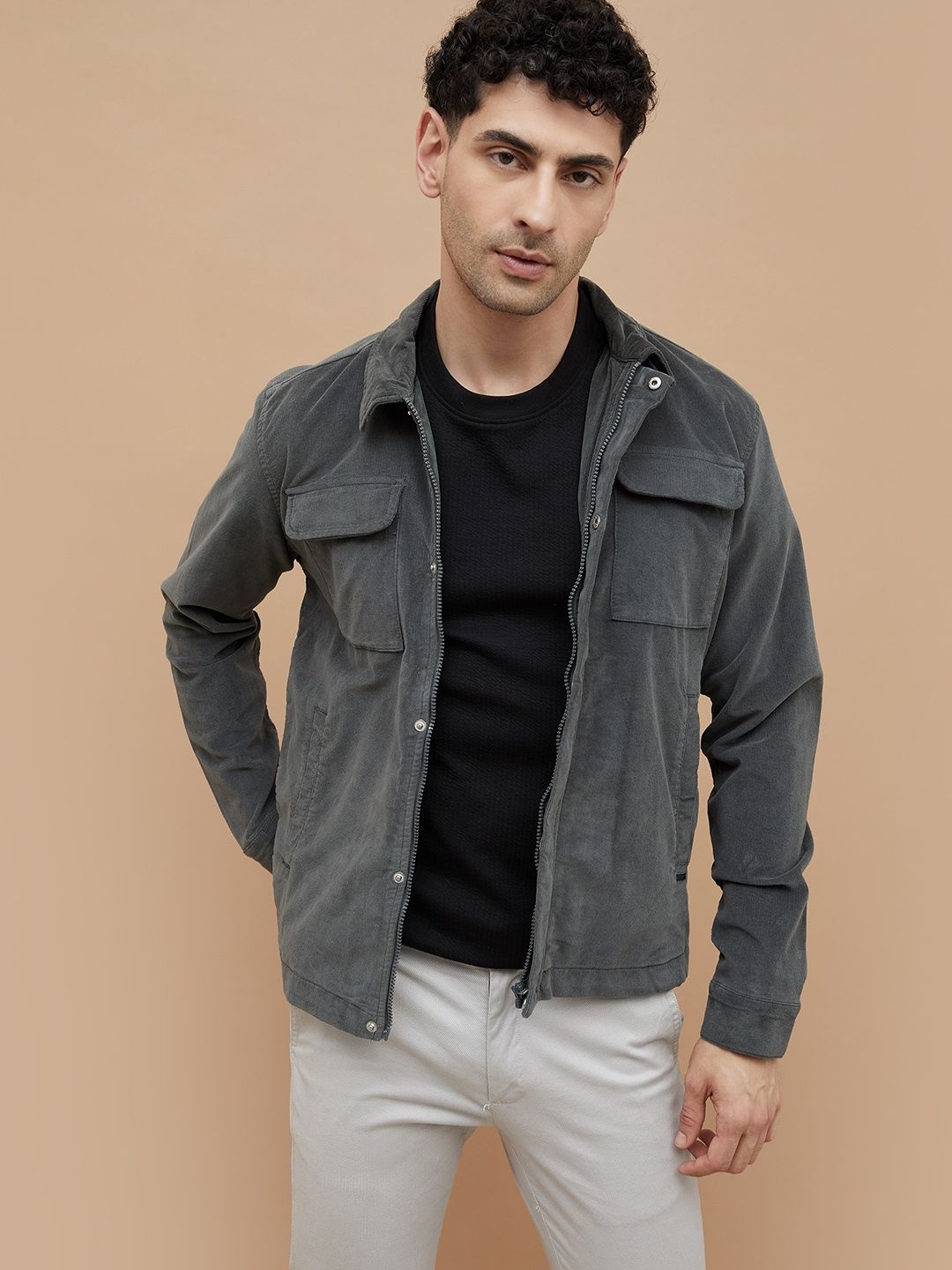 

CODE by Lifestyle Men Solid Woven Tailored Jacket, Grey