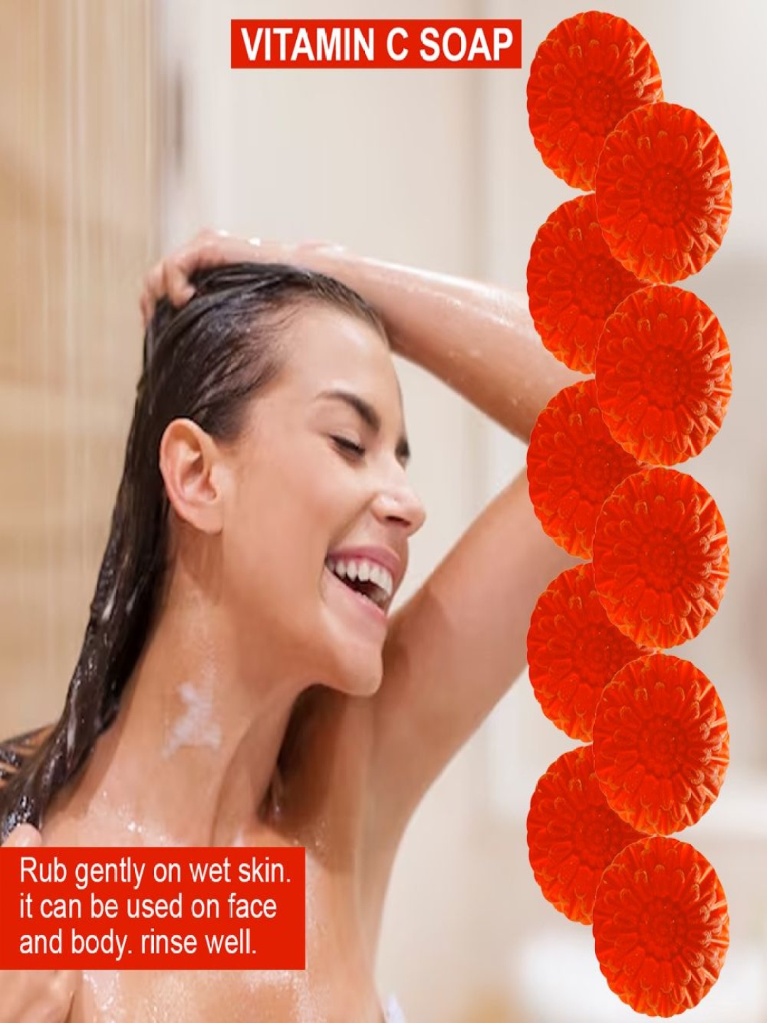 

GROOVY Set Of 10 Kiwi Crush Vitamin C Bar - 100 g Each, Red