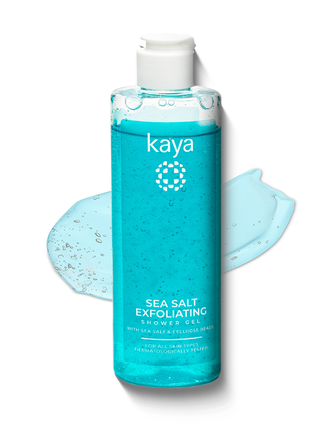 

Kaya Sea Salt Exfoliating Shower Gel with Cellulose Beads - 240 ml, Blue