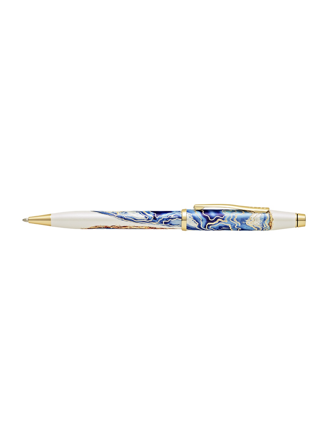 

Cross Wanderlust Malta Ball Pen with Gold-Plated Engraving, Blue