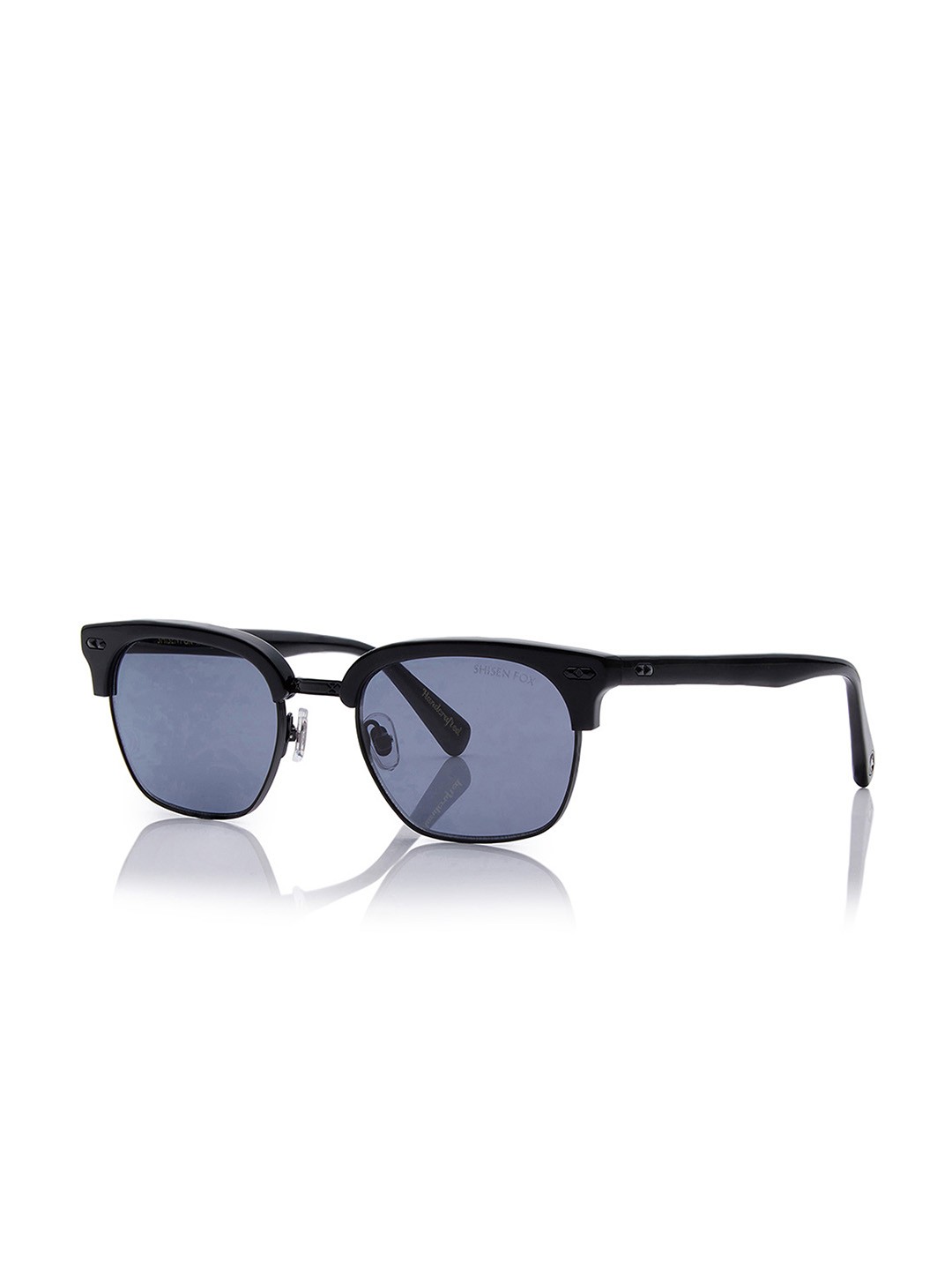 

Shisen Fox Unisex Fashion with UV Protected Lens Sunglasses SG039, Black