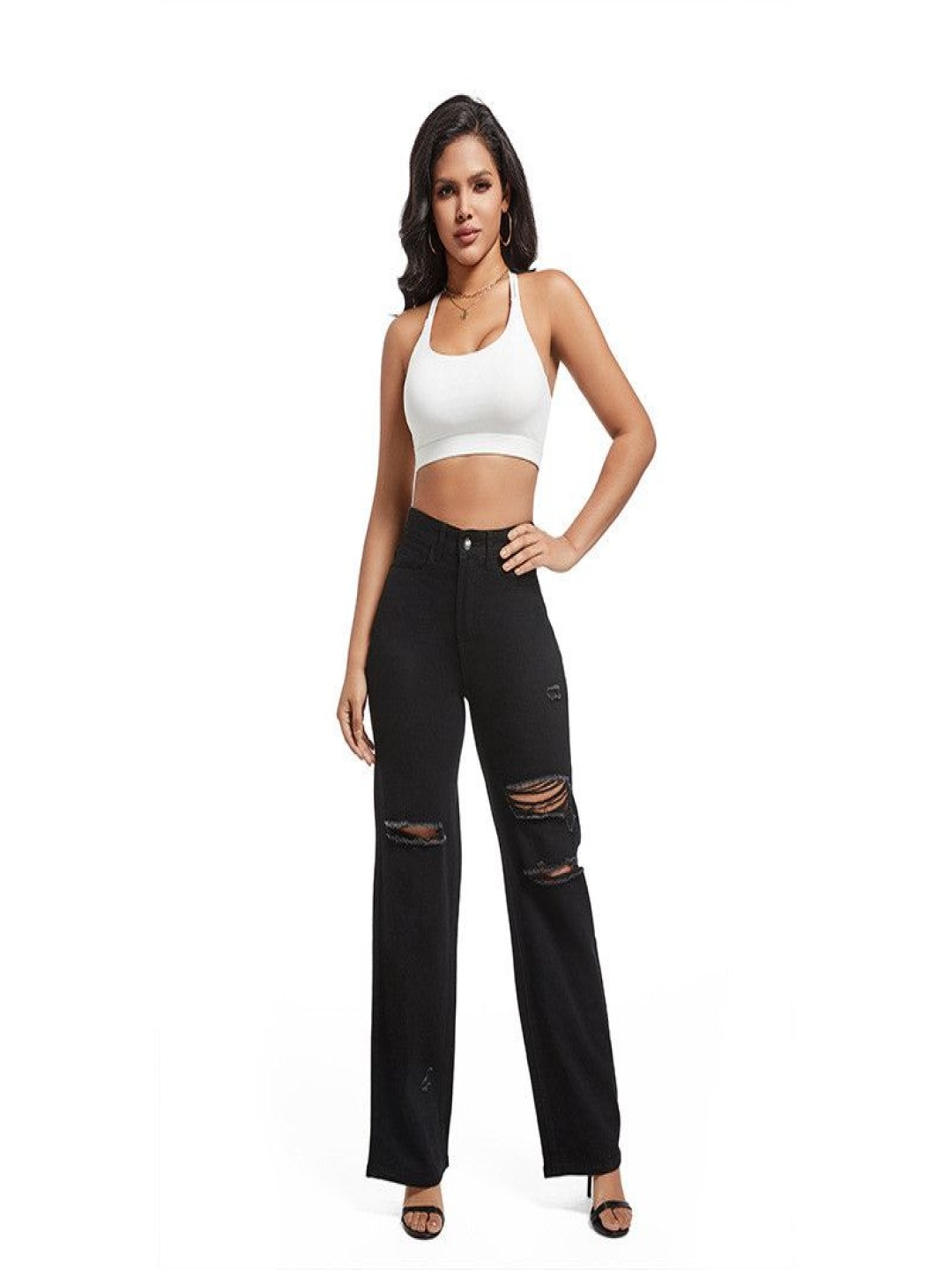 

The Roadster Lifestyle Co Cotton Slim-Fit Jeans, Black