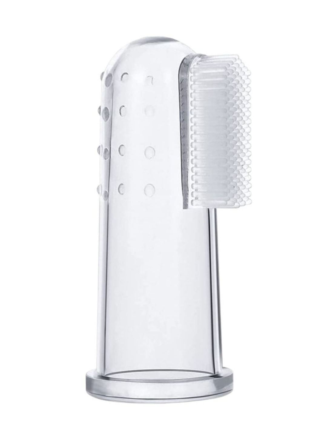 

Coco Crush Safe, Super Soft & Gentle Dental Care Finger Toothbrush, Transparent