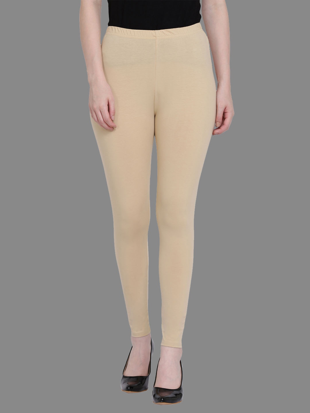 

FFU Women Ankle-Length Leggings, Beige