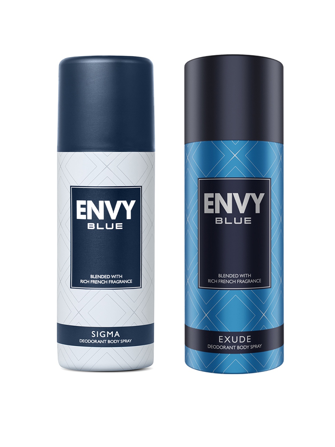 

Envy Men Set of Blue Sigma & Blue Exude Long Lasting Deodorant Spray - 165 ml each, White