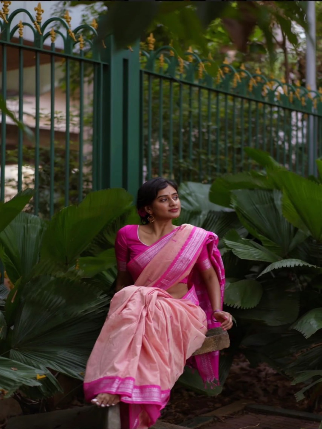 

Upalksh Ethnic Motifs Zari Kanjeevaram Saree, Peach