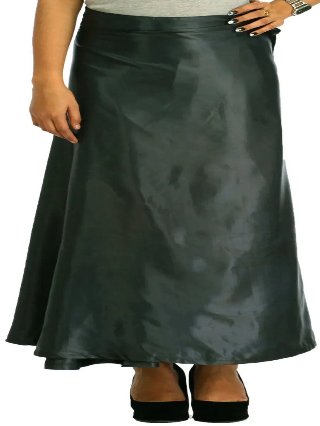 

Exotic India Wrap-Around Maxi Skirt, Green