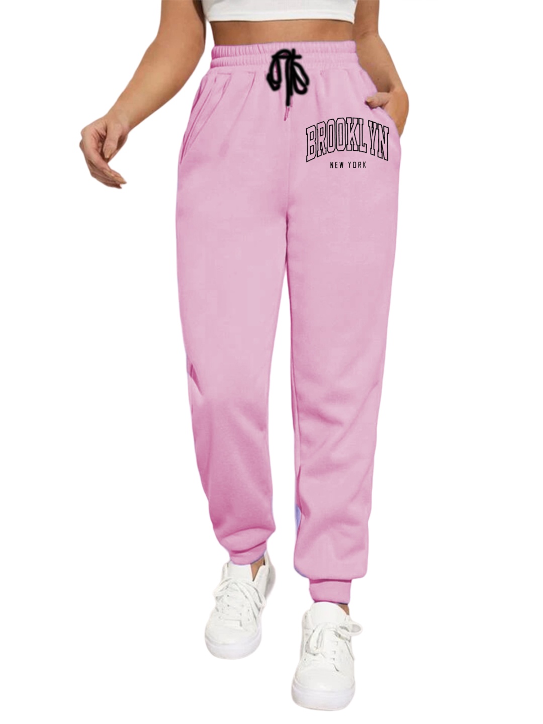 

TABADTOD Women Relaxed Slim Fit Joggers Trousers, Pink