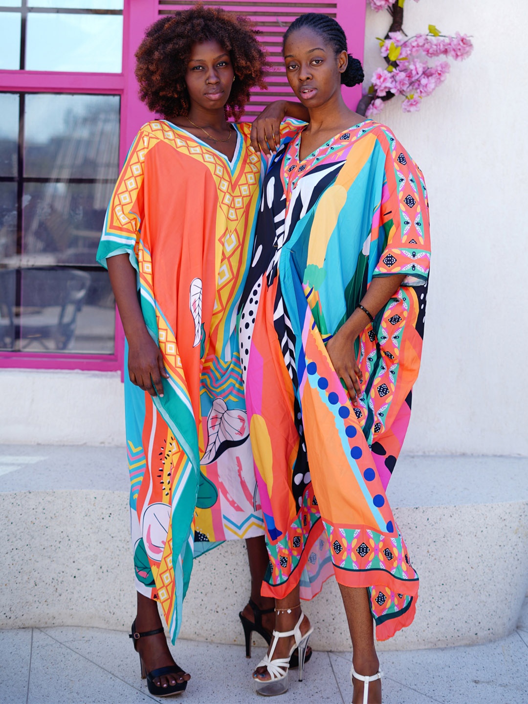 

Rajoria Instyle Print Flutter Sleeve Crepe Maxi Dress, Multi