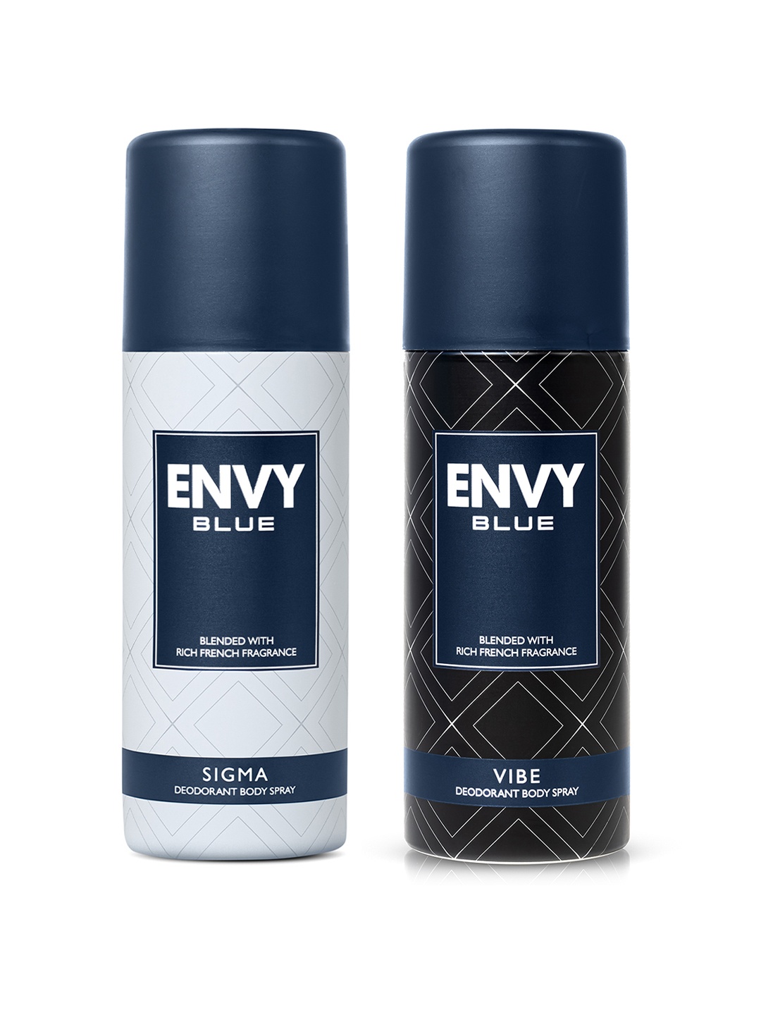 

Envy Men Set of Blue Sigma & Blue Vibe Long Lasting Deodorant Spray - 165 ml each, Grey