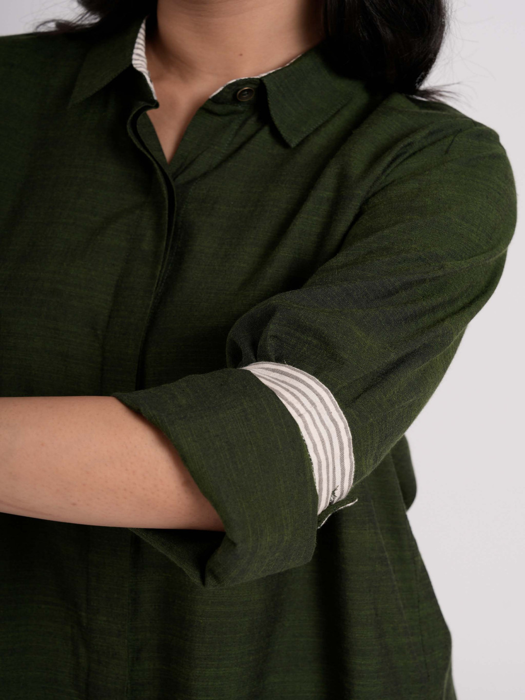 

the kaatn trail Women Comfort Opaque Casual Shirt, Green