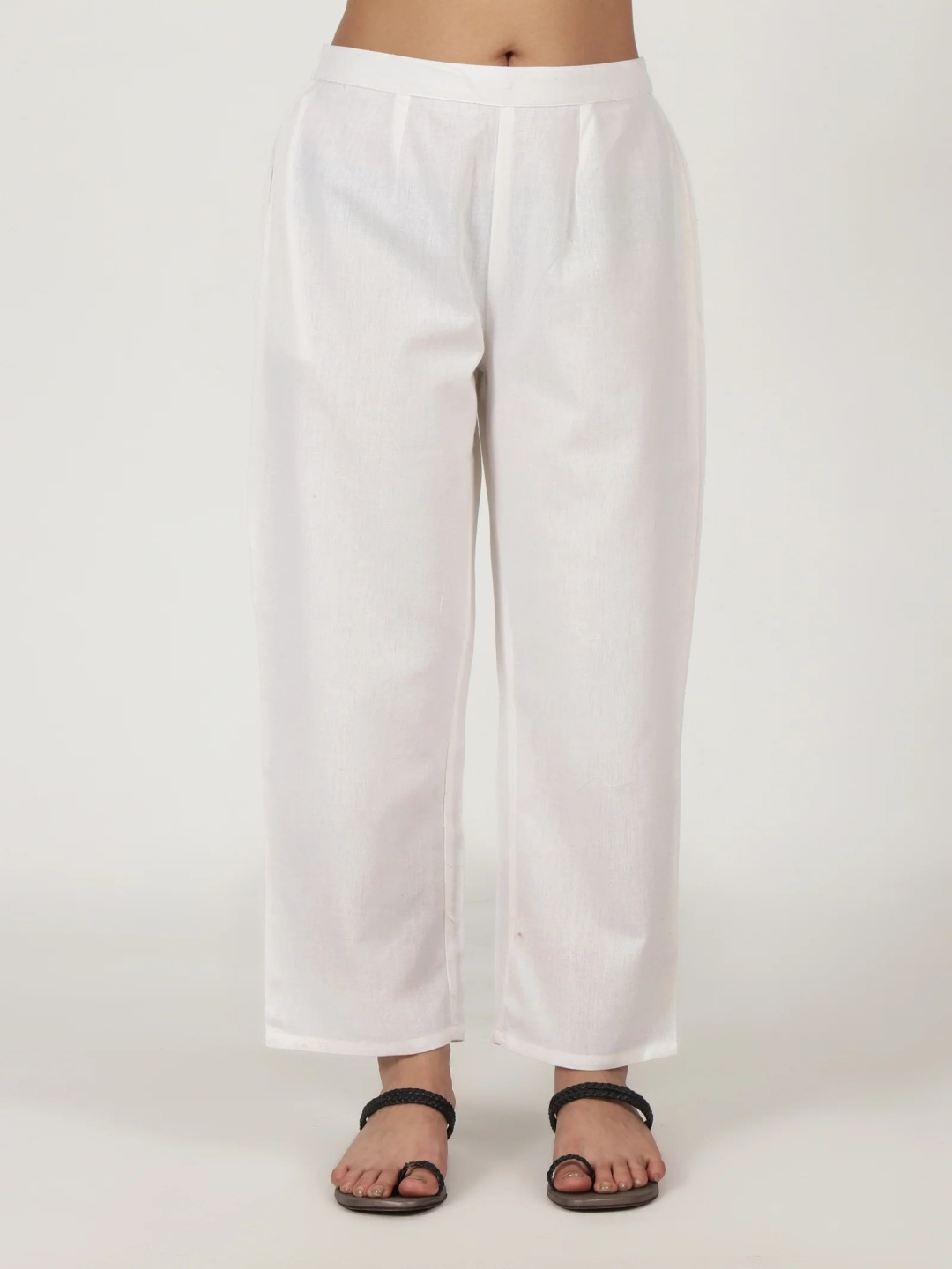 

TJORI Women Trousers, White