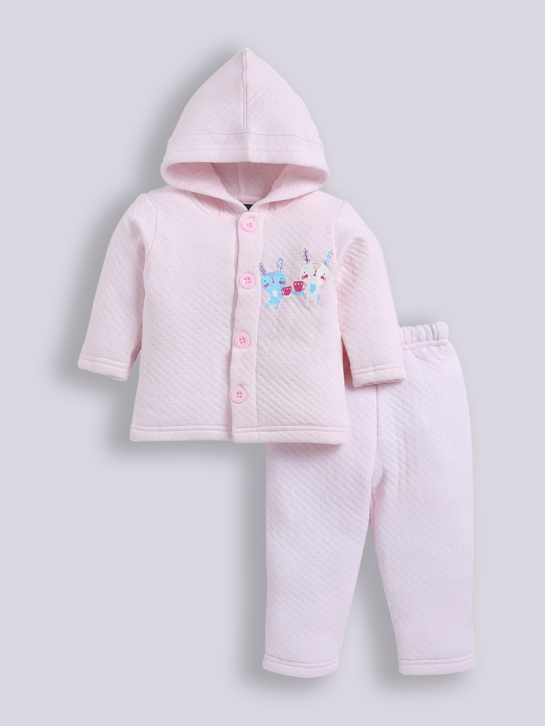 

YK X Tinyo Infant Girls Bugs Bunny Printed T-shirt with Trousers, Pink