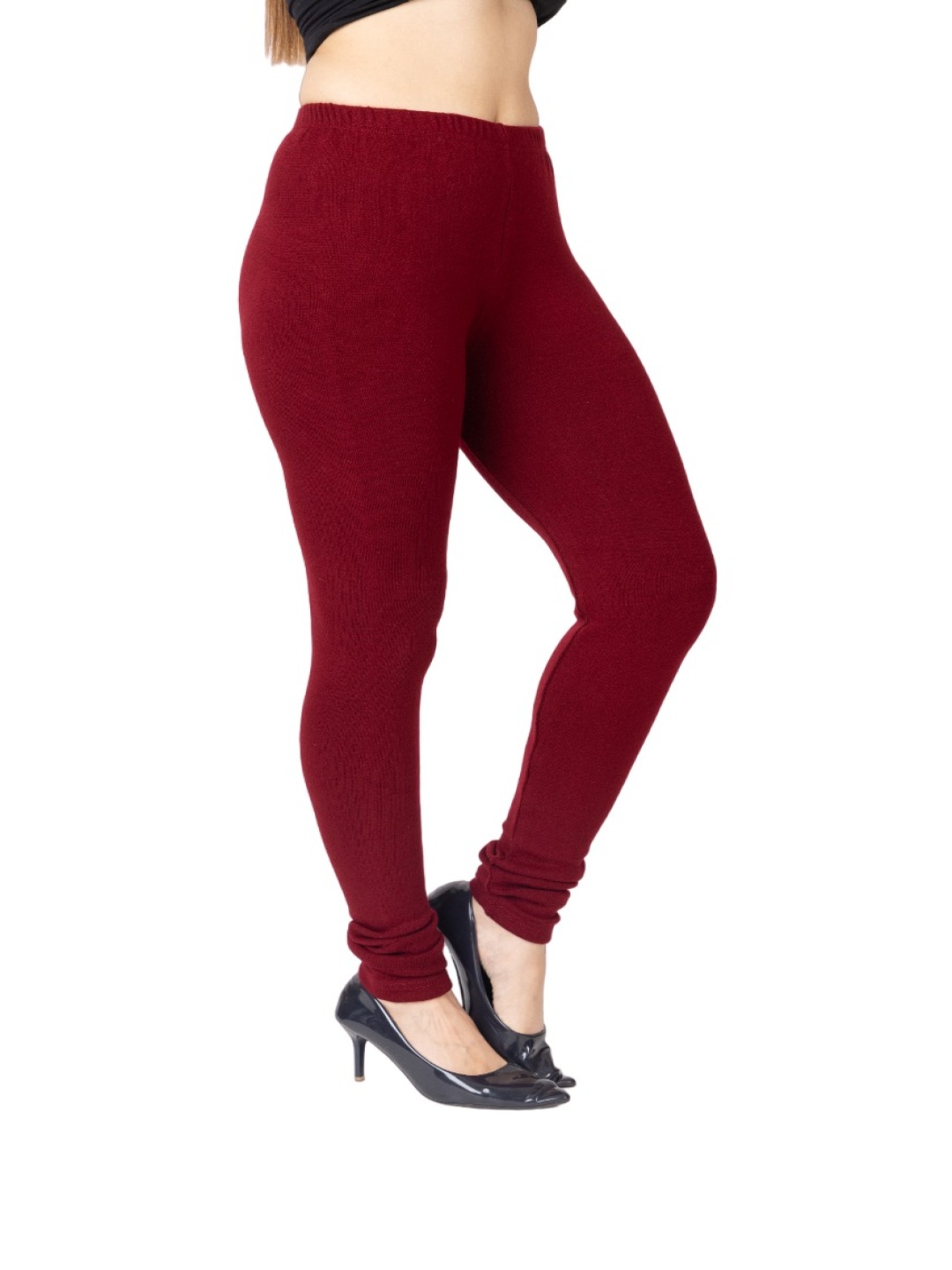 

TWENTY ME Ankle-Length Leggings, Maroon