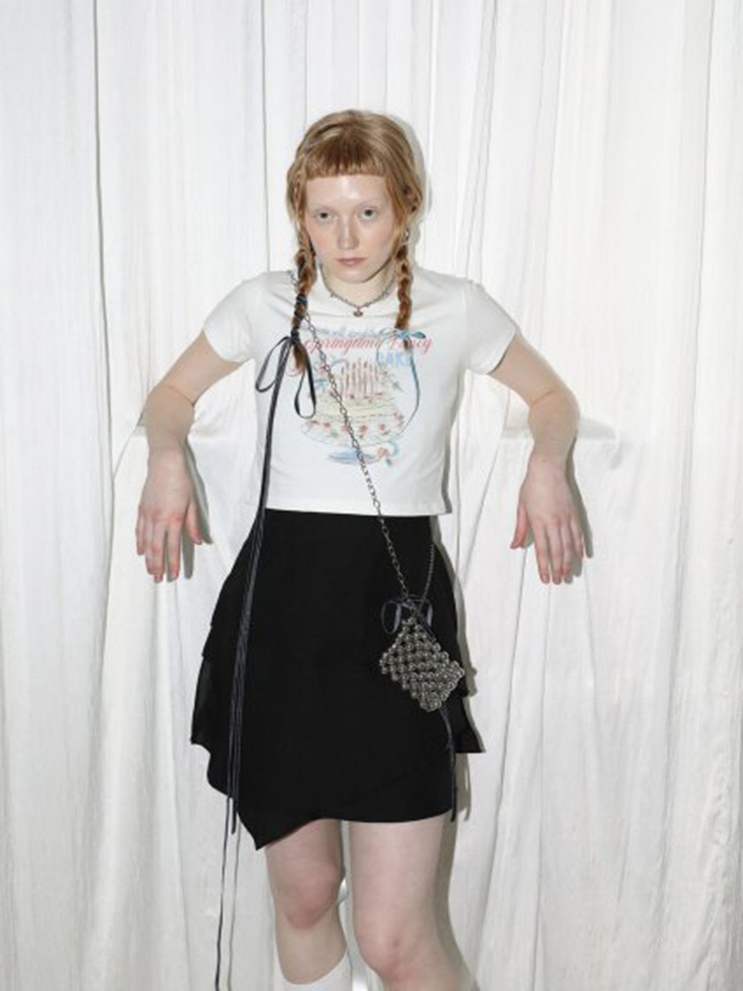 

LULU & SKY Floral Print Top, White