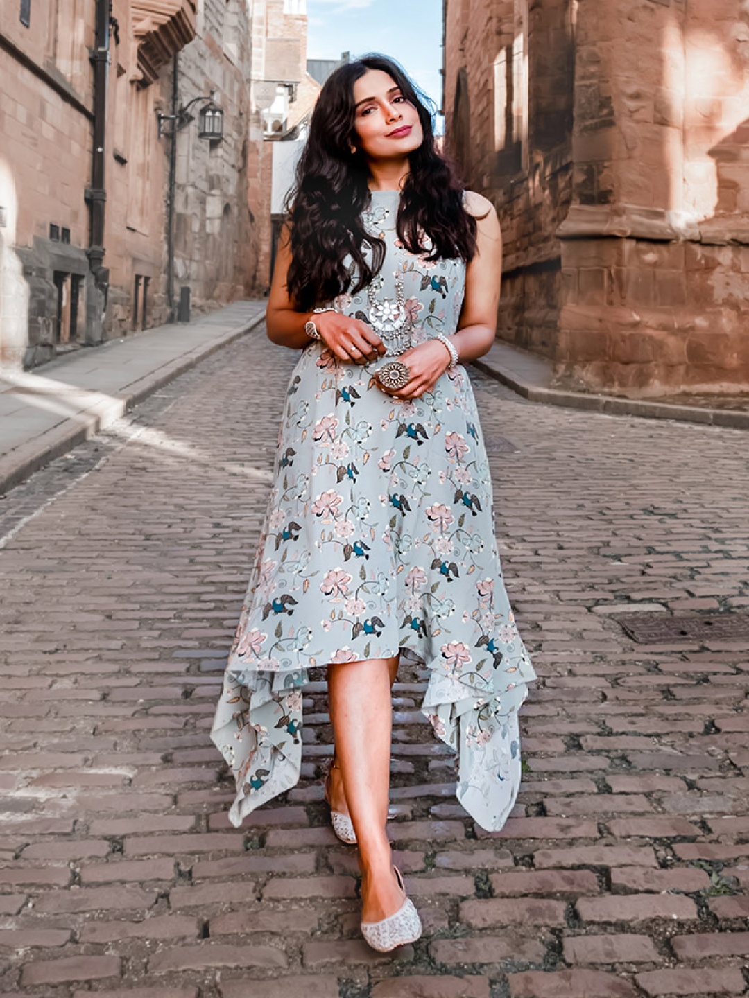 

PS PRET BY PAYAL SINGHAL Printed A-Line Dress, Blue