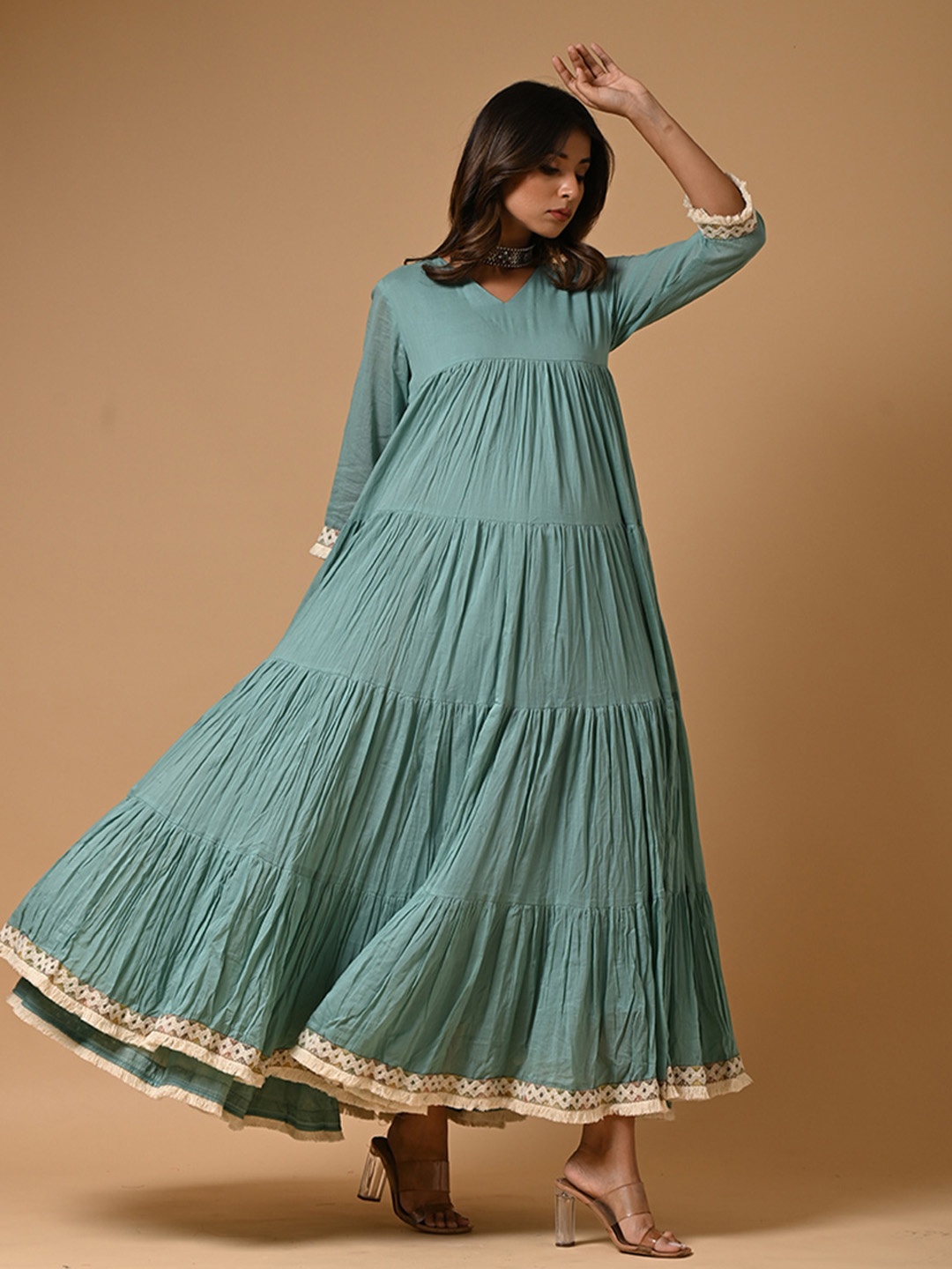 

ARAVALII Women Printed, Blue