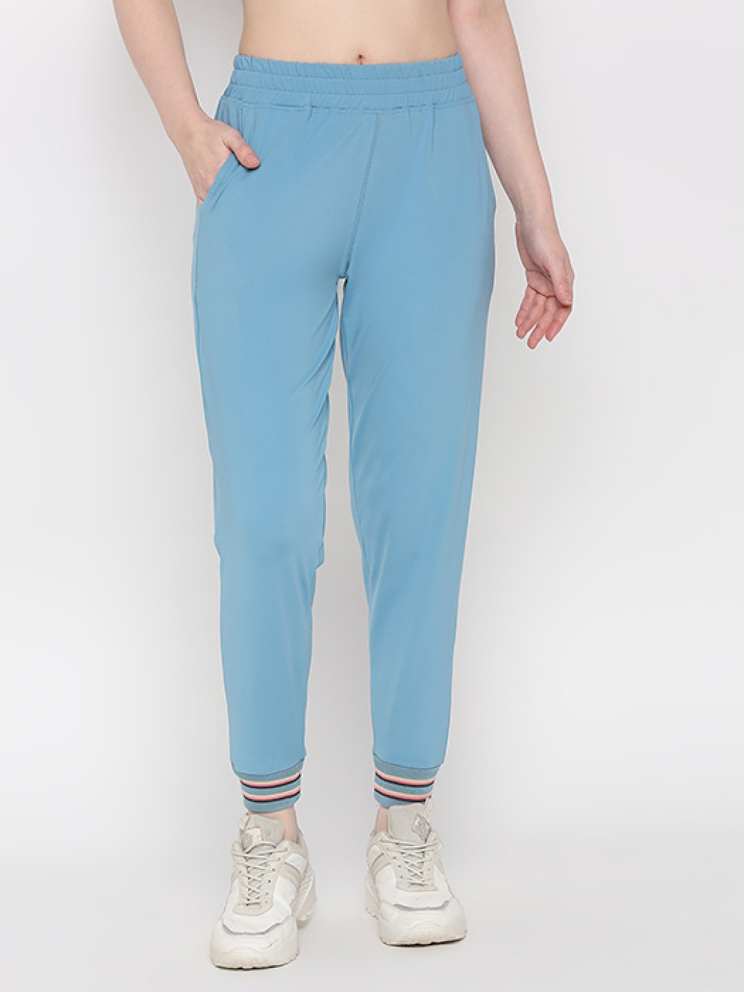 

Tuna London Women Cotton Joggers, Blue