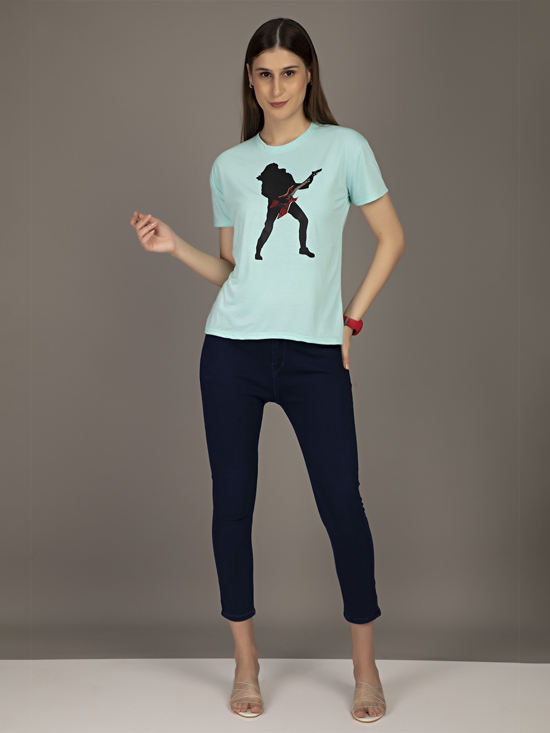 

STHULAS Graphic Printed Pure Cotton T-Shirt, Green