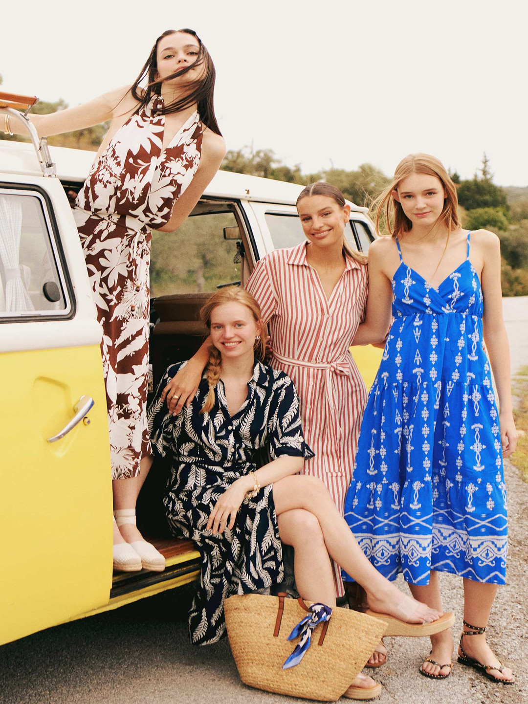 

DeFacto Women Floral Printed A-Line Maxi Dress, Na