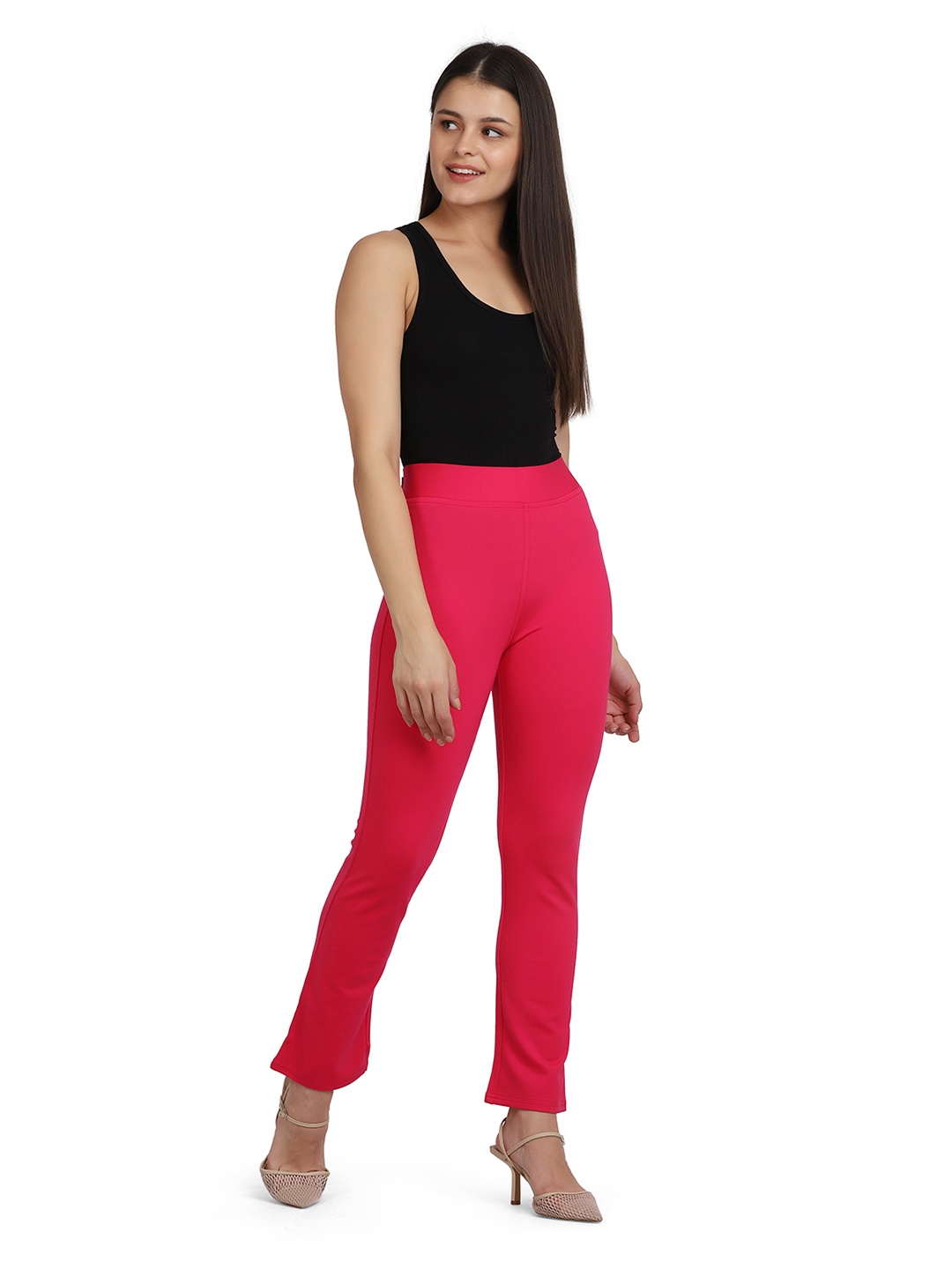 

SPIFFY Women Regular Fit Jeggings, Fuchsia