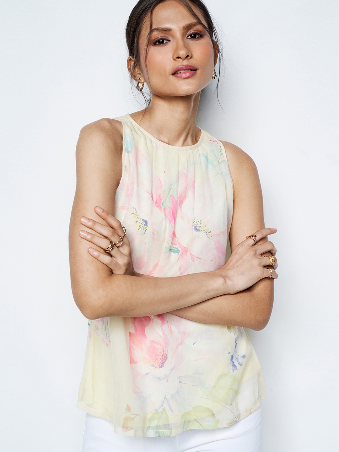 

AND Print Top, Yellow
