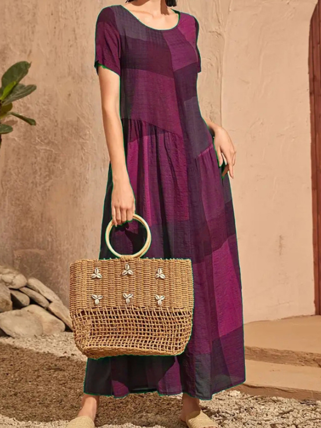 

StyleCast Colourblocked A-Line Midi Dress, White