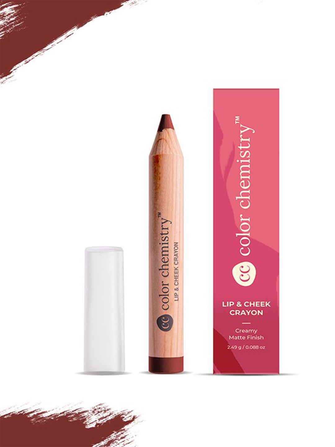 

Color Chemistry Creamy Matte Finish Lip & Cheek Crayon - 2.5 g - Apricot LC04, Maroon