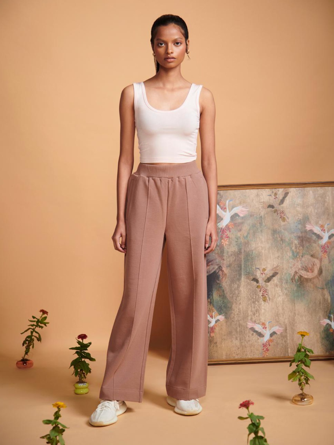 

necesera Cropp Tank Top With Trouser, Brown