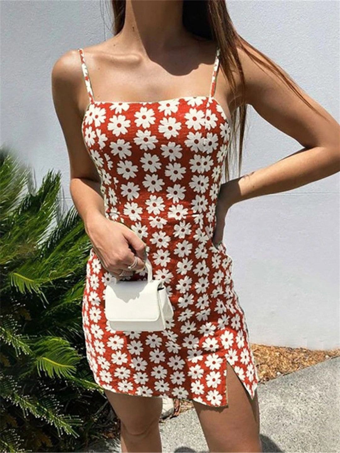

DressBerry Floral Print Sheath Dress, Red