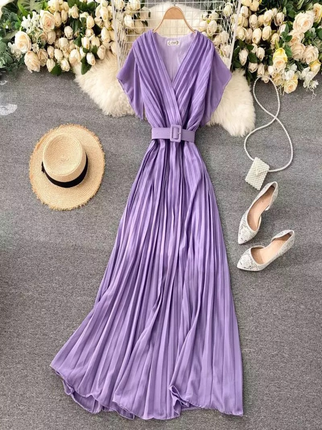 

Alamode By Akanksha Georgette Maxi Dress, Purple