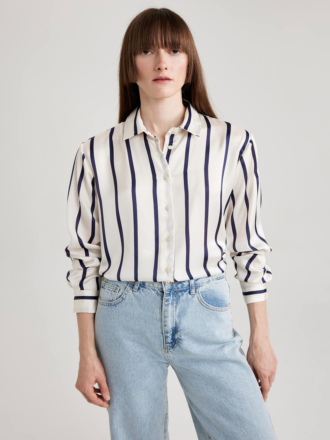 

DeFacto Striped Casual Shirt, Na